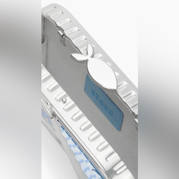 Staud Silver Sardine Can Clutch (STAUDINES TIN CLUTCH SILVER MULTI) - Picture 3 of 8